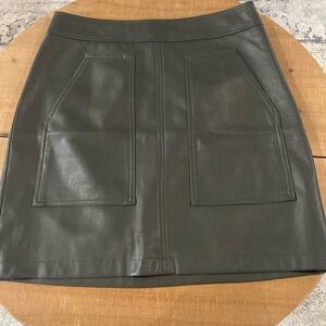 NWT Loft faux leather skirt